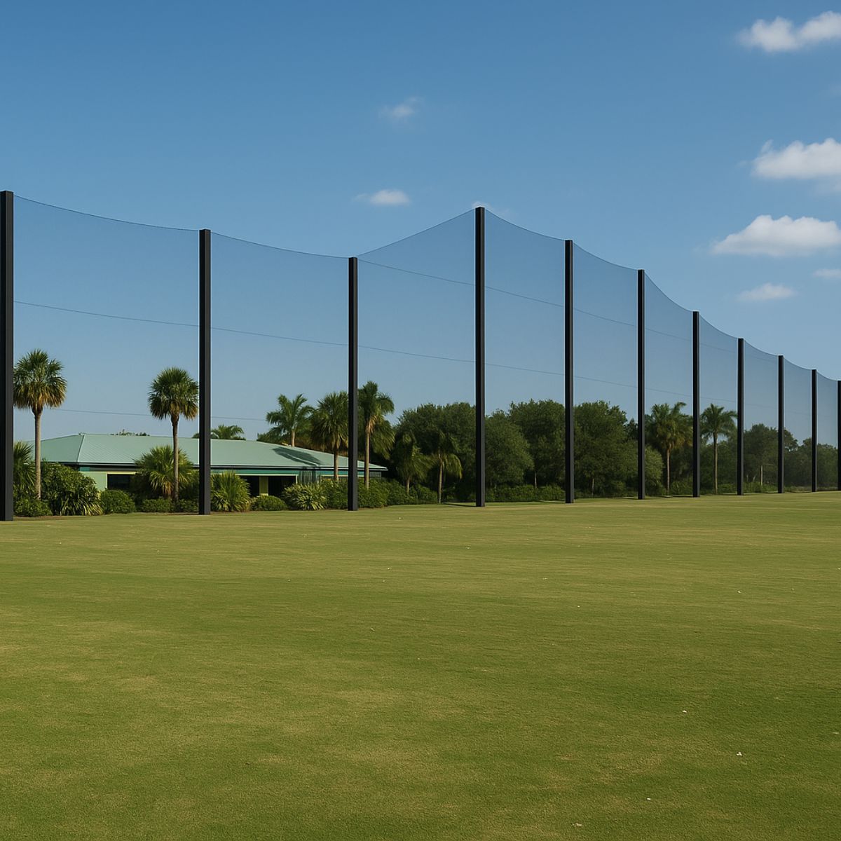 Driving Range Golf Barrier Netting Panel Calculator