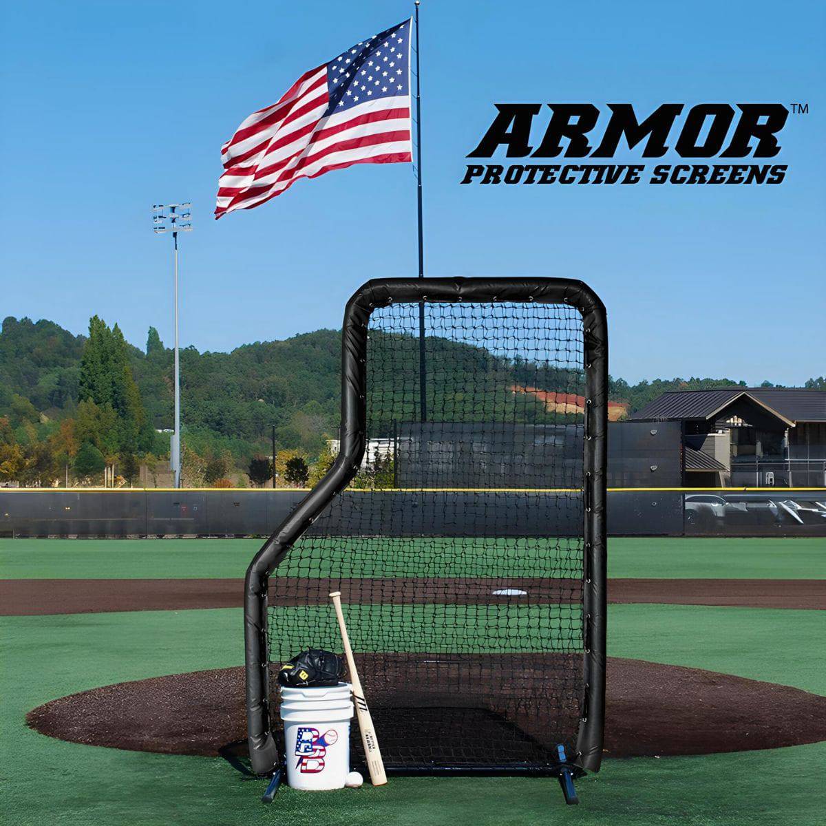 Armor Junior 7' x 5' Baseball L - Screen - Custom Netting