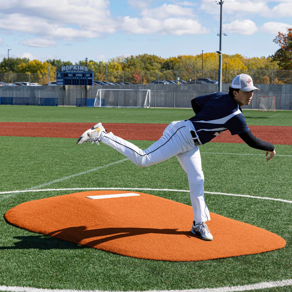 Portolite High School Baseball 10" One - Piece Game Pitching Mound (Ages 16+) - Custom Netting