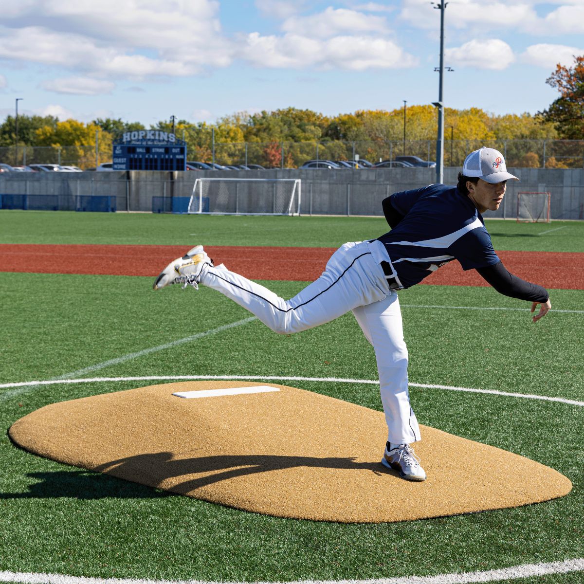 Portolite High School Baseball 10" One - Piece Game Pitching Mound (Ages 16+) - Custom Netting