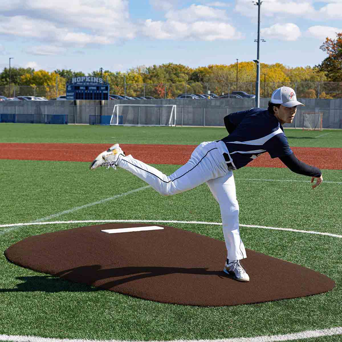 Portolite High School Baseball 10" One - Piece Game Pitching Mound (Ages 16+) - Custom Netting
