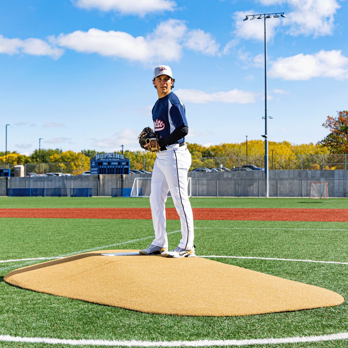 Portolite High School Baseball 10" Two - Piece Game Pitching Mound (Ages 16+) - Custom Netting