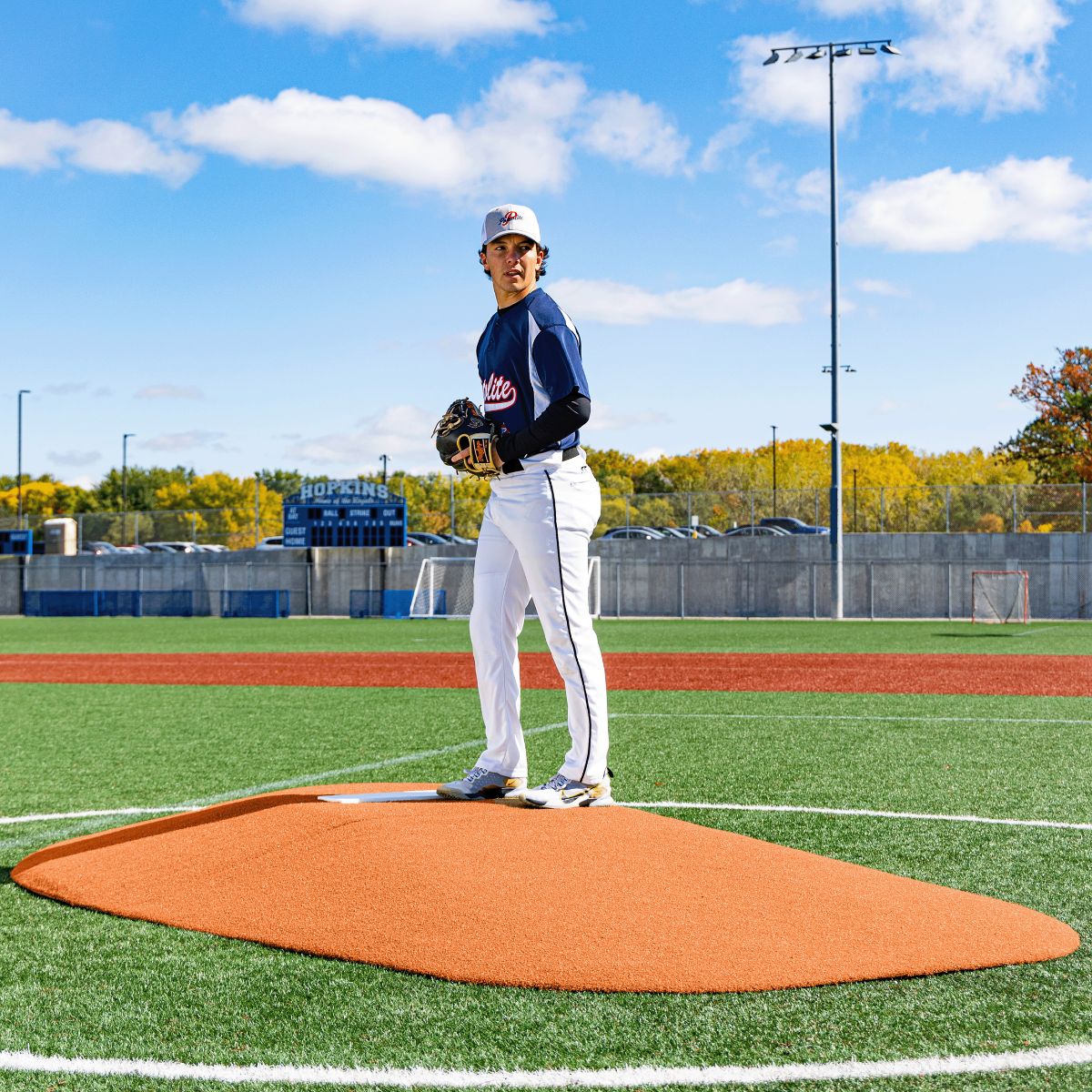 Portolite High School Baseball 10" Two - Piece Game Pitching Mound (Ages 16+) - Custom Netting