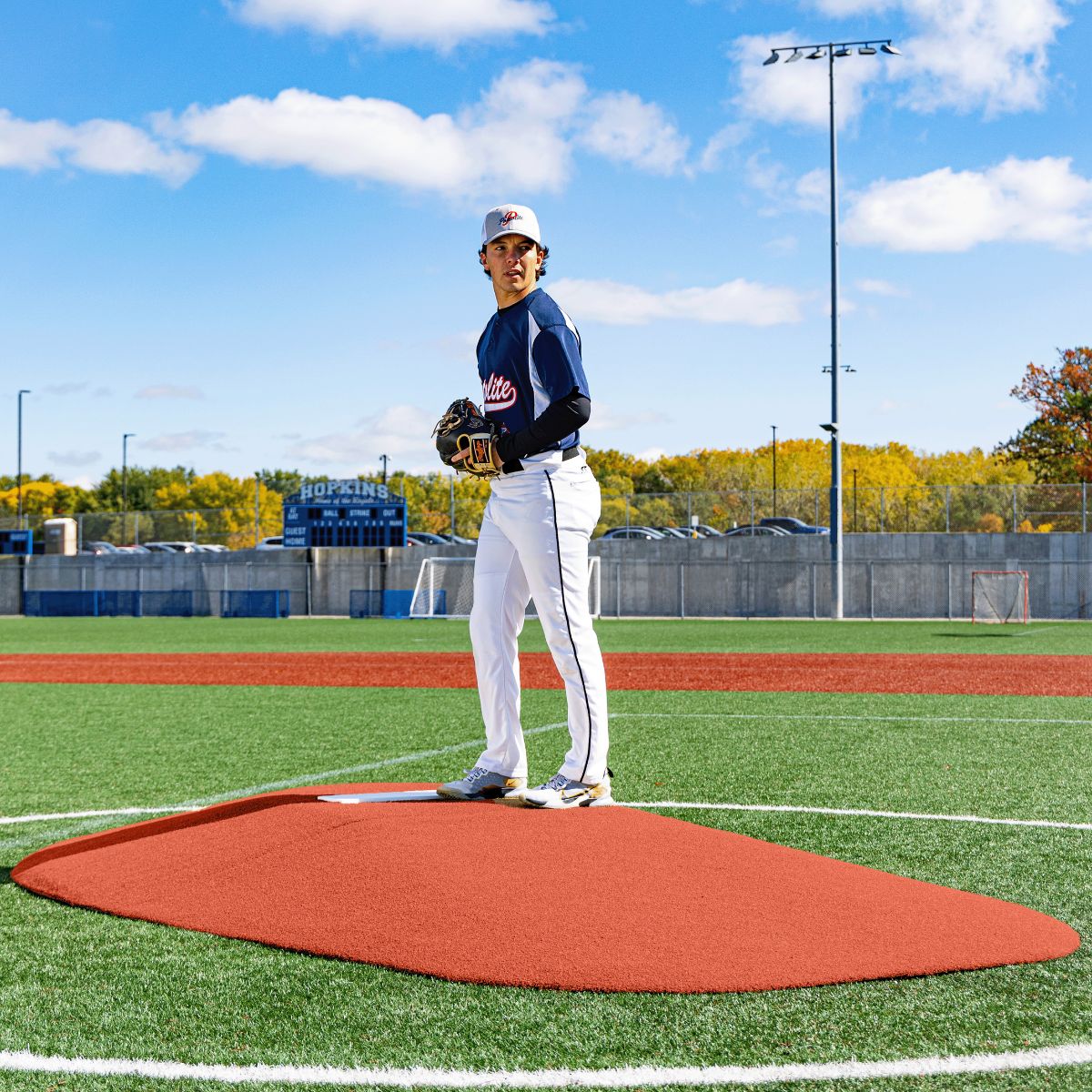 Portolite High School Baseball 10" Two - Piece Game Pitching Mound (Ages 16+) - Custom Netting