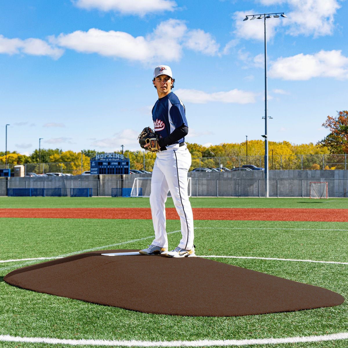 Portolite High School Baseball 10" Two - Piece Game Pitching Mound (Ages 16+) - Custom Netting