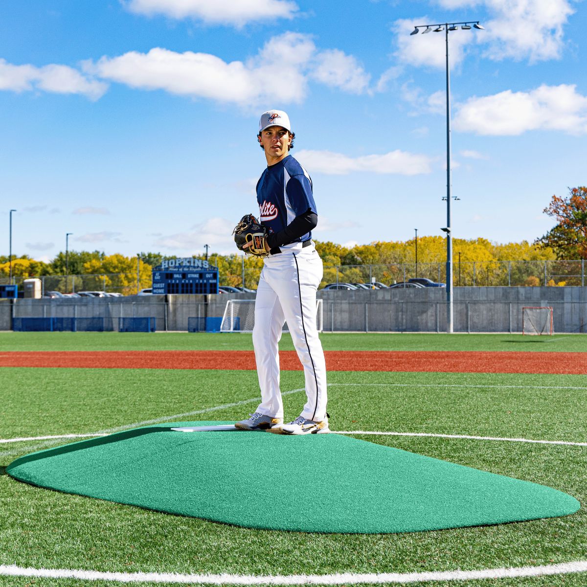 Portolite High School Baseball 10" Two - Piece Game Pitching Mound (Ages 16+) - Custom Netting