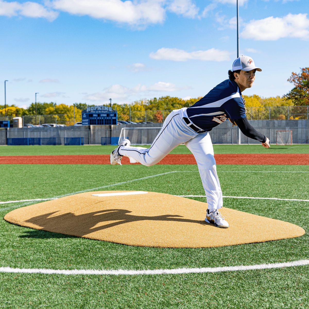 Portolite High School Baseball 10" Two - Piece Game Pitching Mound (Ages 16+) - Custom Netting