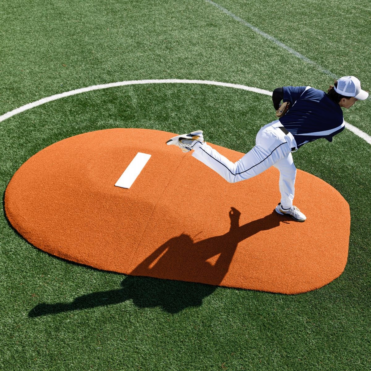 Portolite High School Baseball 10" Two - Piece Game Pitching Mound (Ages 16+) - Custom Netting