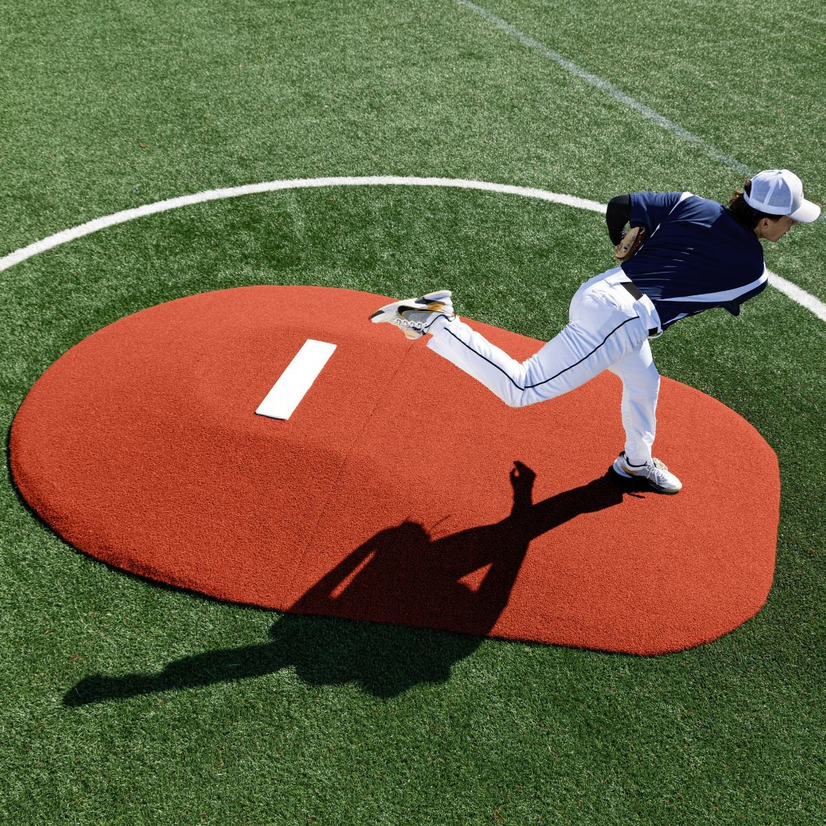 Portolite High School Baseball 10" Two - Piece Game Pitching Mound (Ages 16+) - Custom Netting