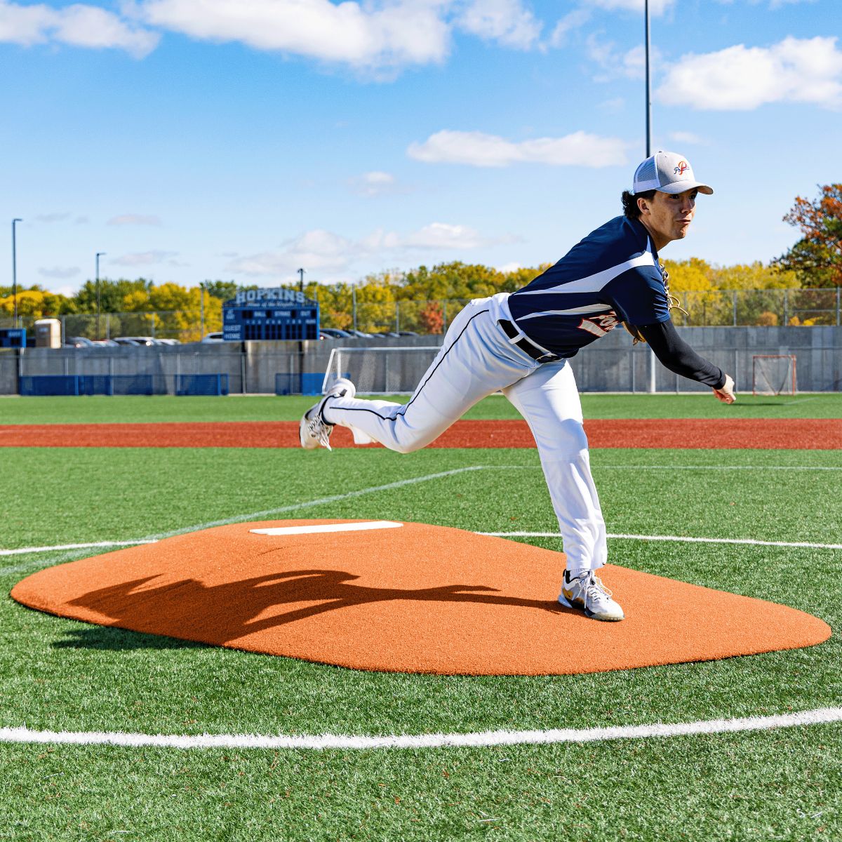 Portolite High School Baseball 10" Two - Piece Game Pitching Mound (Ages 16+) - Custom Netting