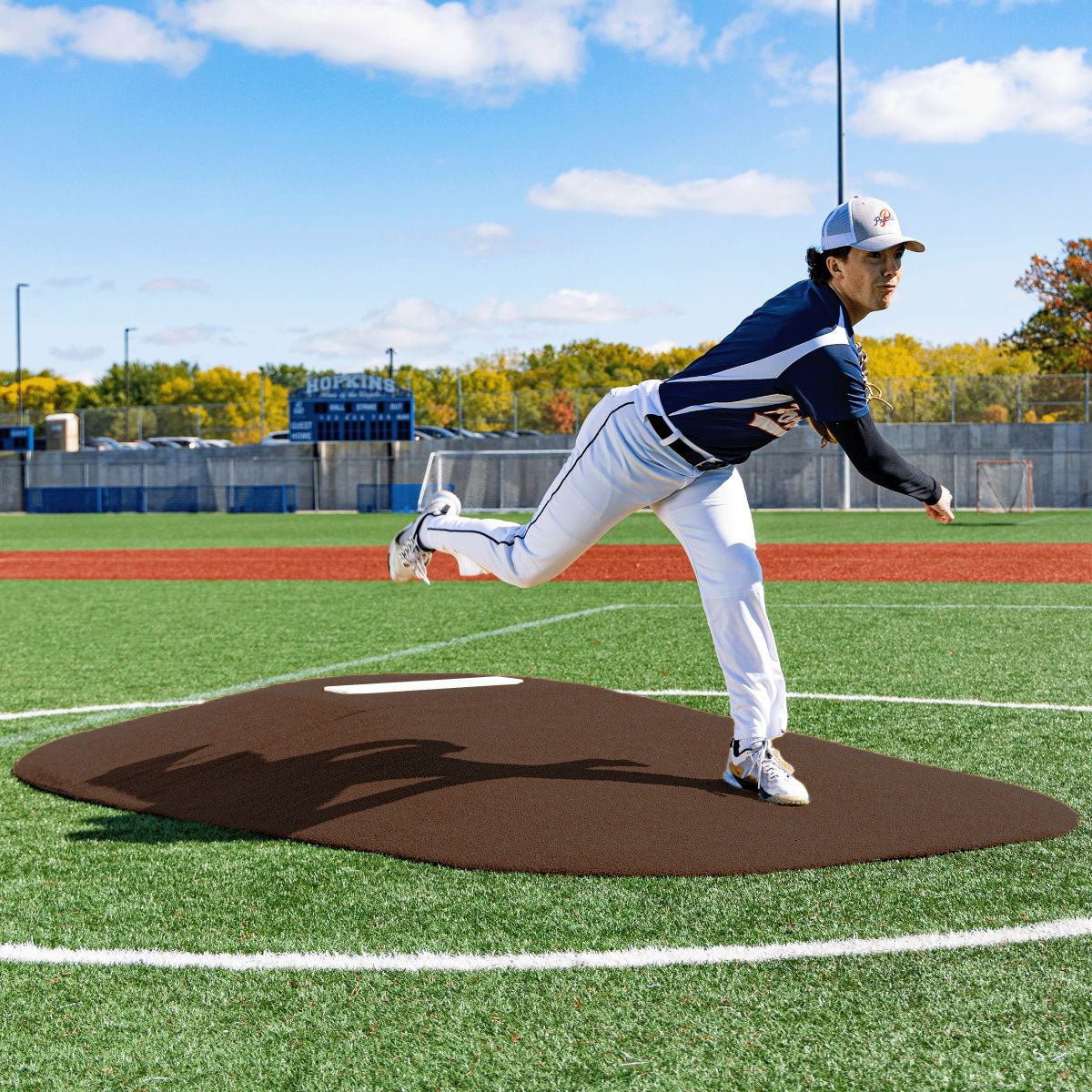 Portolite High School Baseball 10" Two - Piece Game Pitching Mound (Ages 16+) - Custom Netting