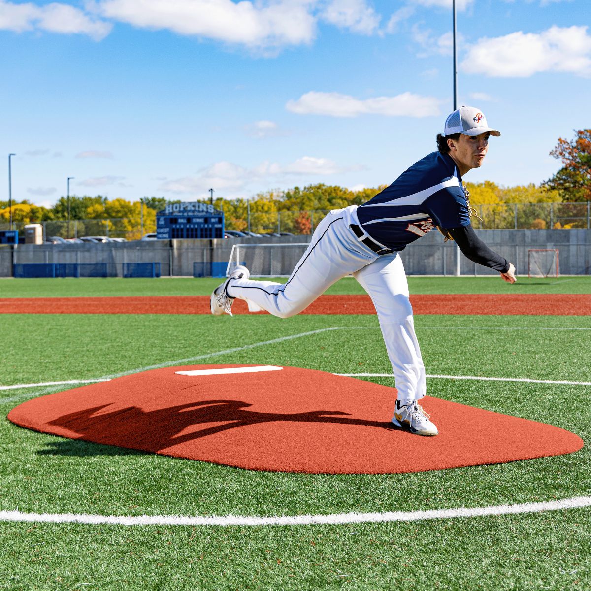 Portolite High School Baseball 10" Two - Piece Game Pitching Mound (Ages 16+) - Custom Netting