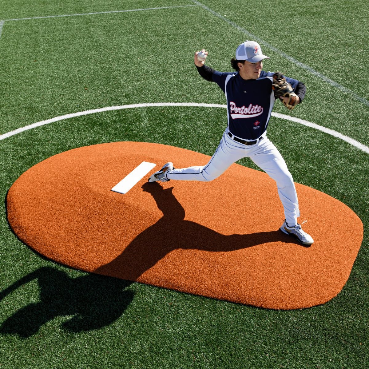Portolite Middle School Baseball 8" One - Piece Game Pitching Mound (Ages 14+) - Custom Netting