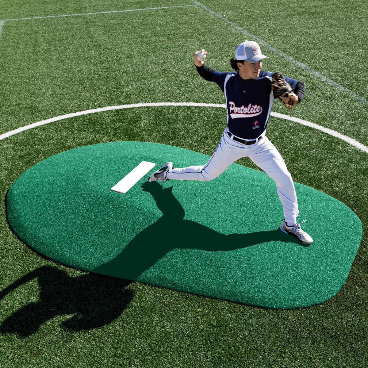 Portolite Middle School Baseball 8" One - Piece Game Pitching Mound (Ages 14+) - Custom Netting
