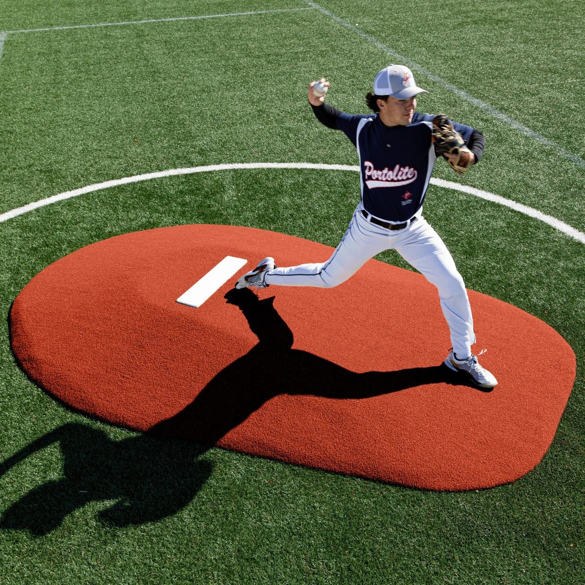 Portolite Middle School Baseball 8" One - Piece Game Pitching Mound (Ages 14+) - Custom Netting