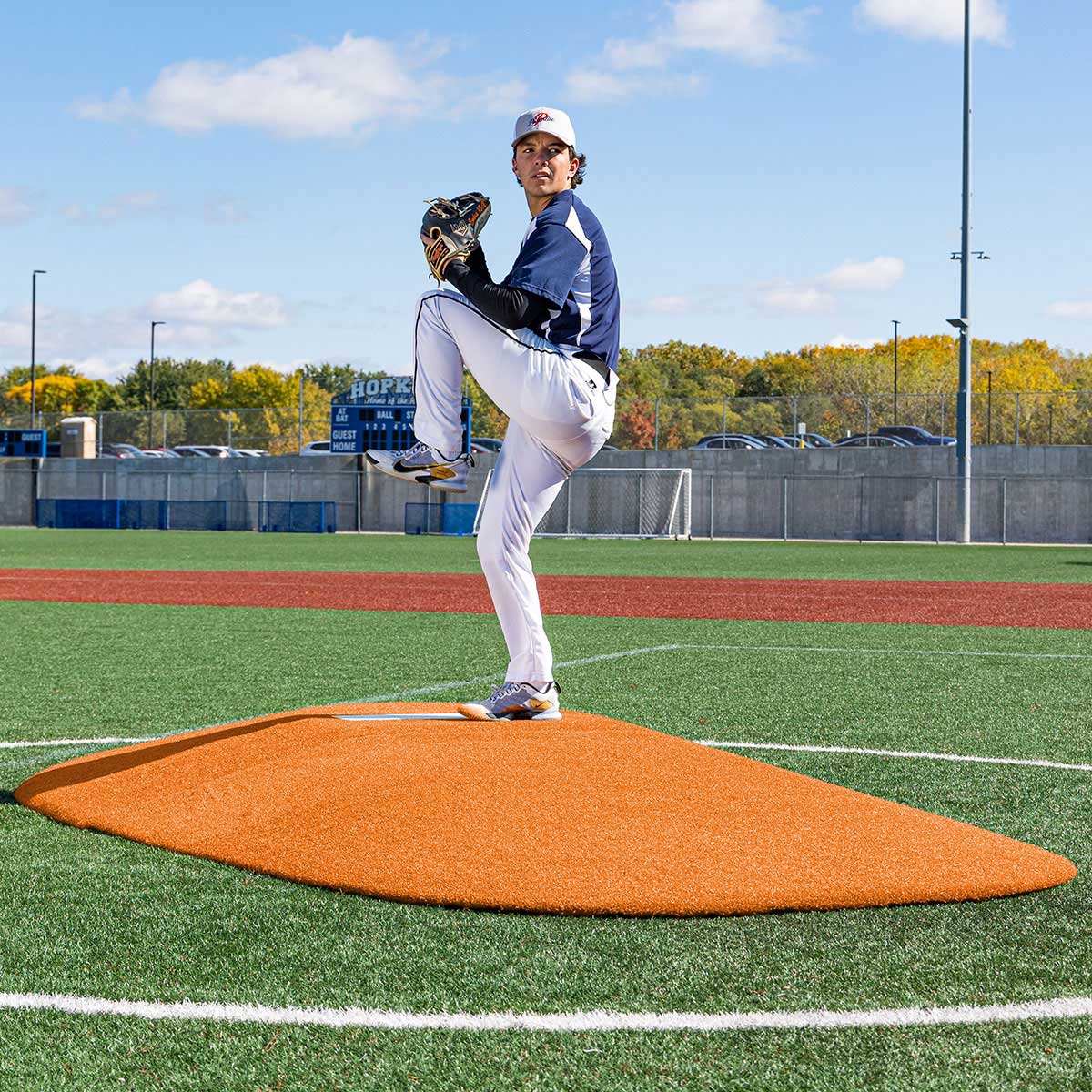 Portolite Middle School Baseball 8" Two - Piece Game Pitching Mound (Ages 14+) - Custom Netting