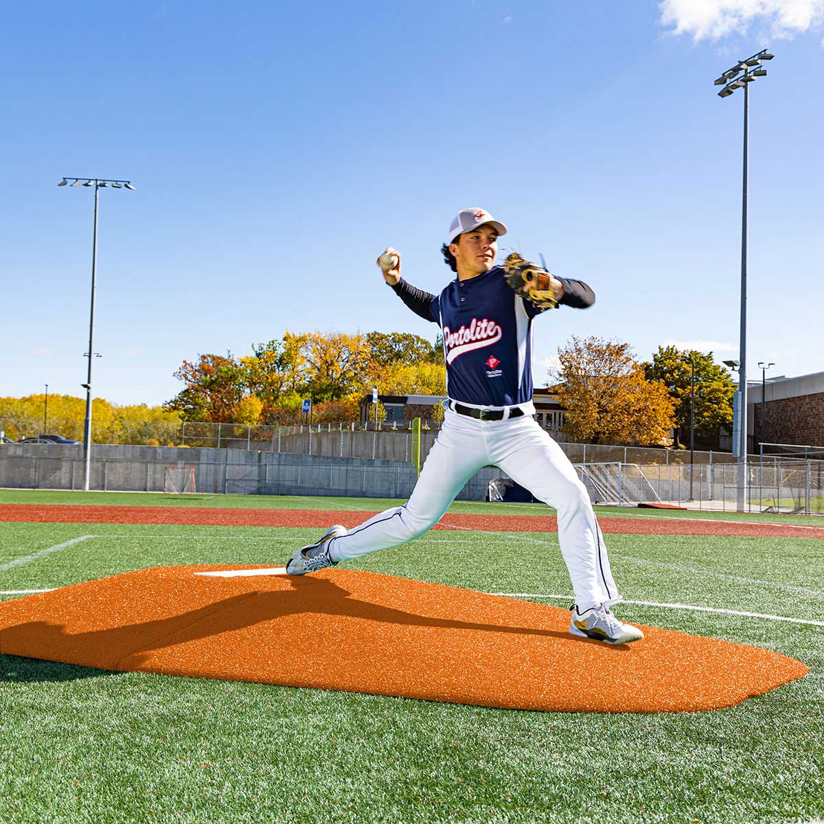 Portolite Middle School Baseball 8" Two - Piece Game Pitching Mound (Ages 14+) - Custom Netting