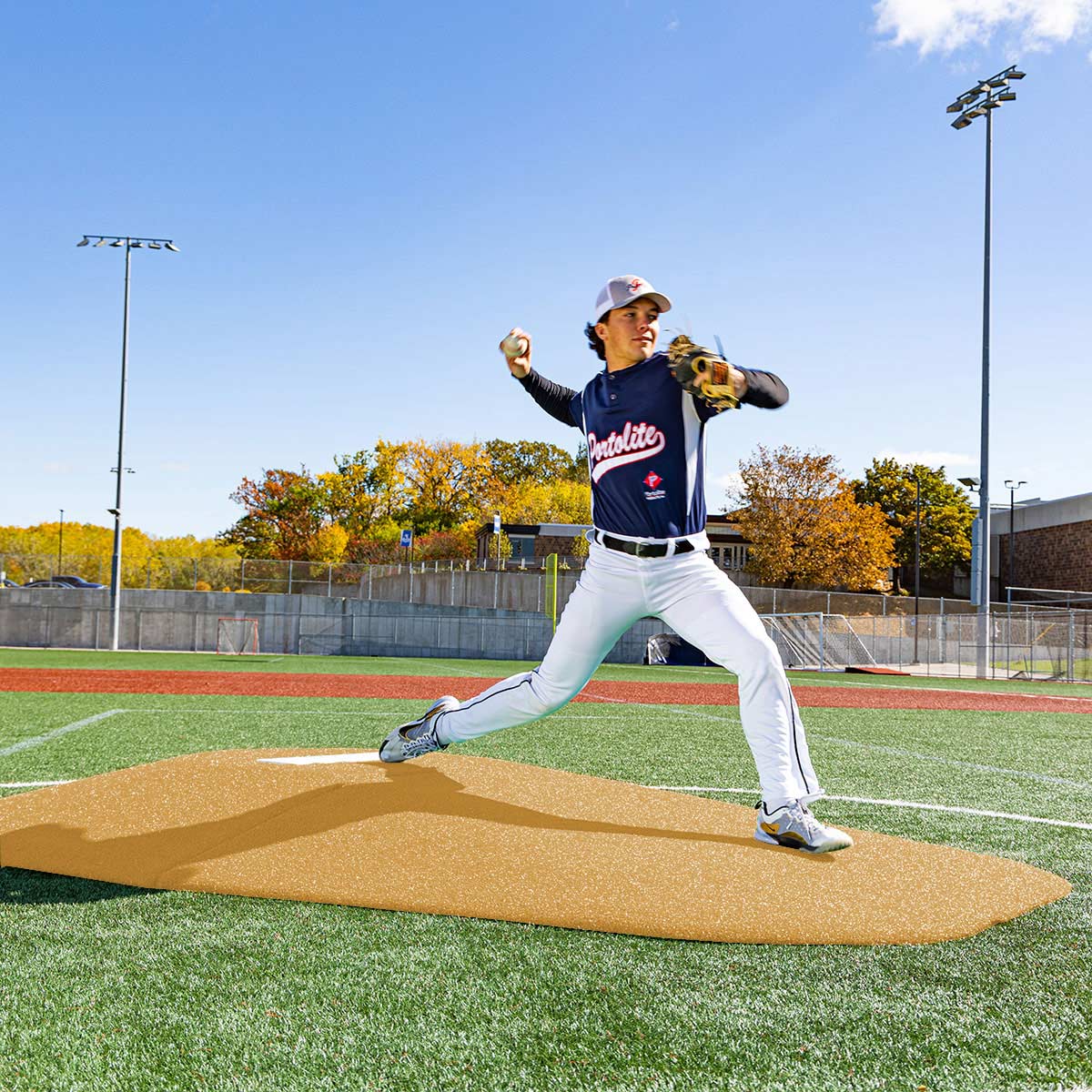 Portolite Middle School Baseball 8" Two - Piece Game Pitching Mound (Ages 14+) - Custom Netting