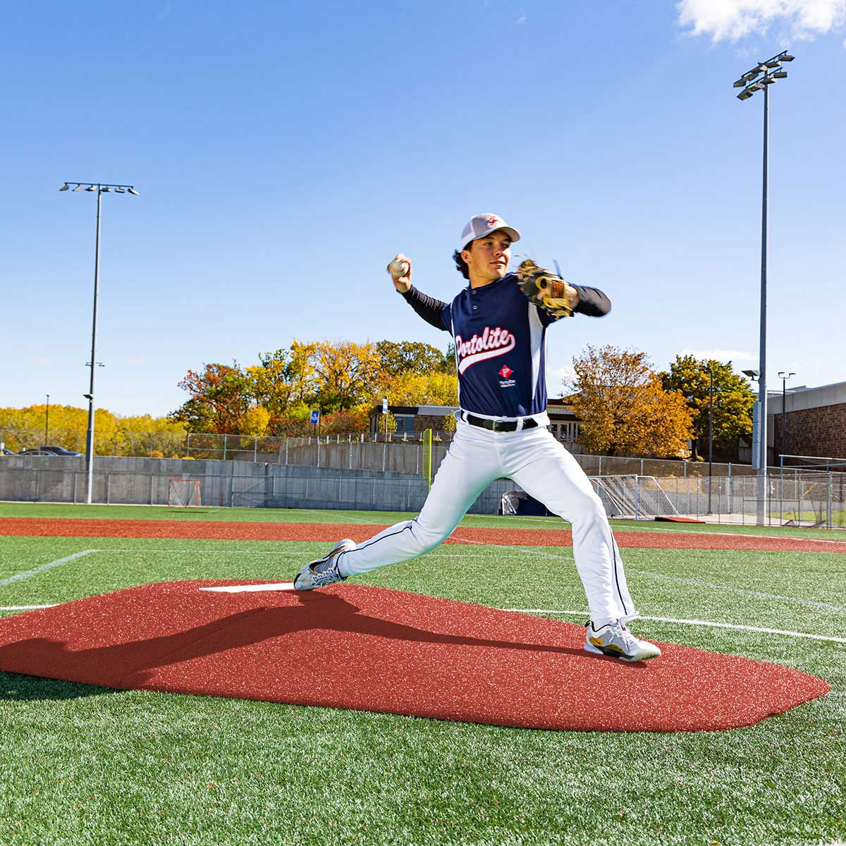 Portolite Middle School Baseball 8" Two - Piece Game Pitching Mound (Ages 14+) - Custom Netting