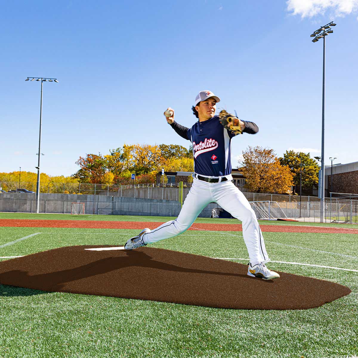 Portolite Middle School Baseball 8" Two - Piece Game Pitching Mound (Ages 14+) - Custom Netting