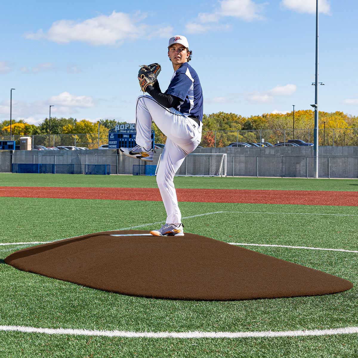 Portolite Middle School Baseball 8" Two - Piece Game Pitching Mound (Ages 14+) - Custom Netting