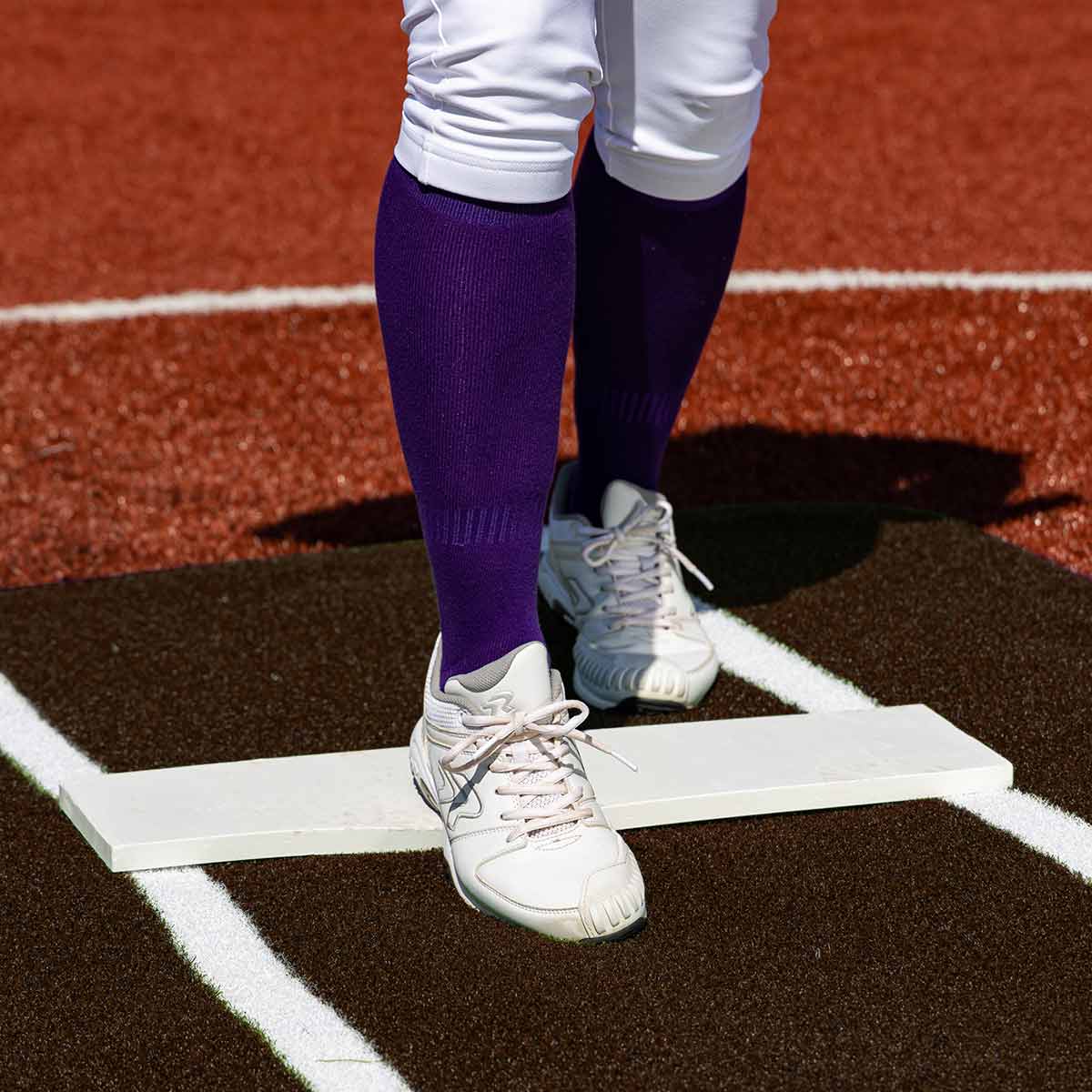 Portolite Pro Spiked Softball Game Mat with Lines - Custom Netting