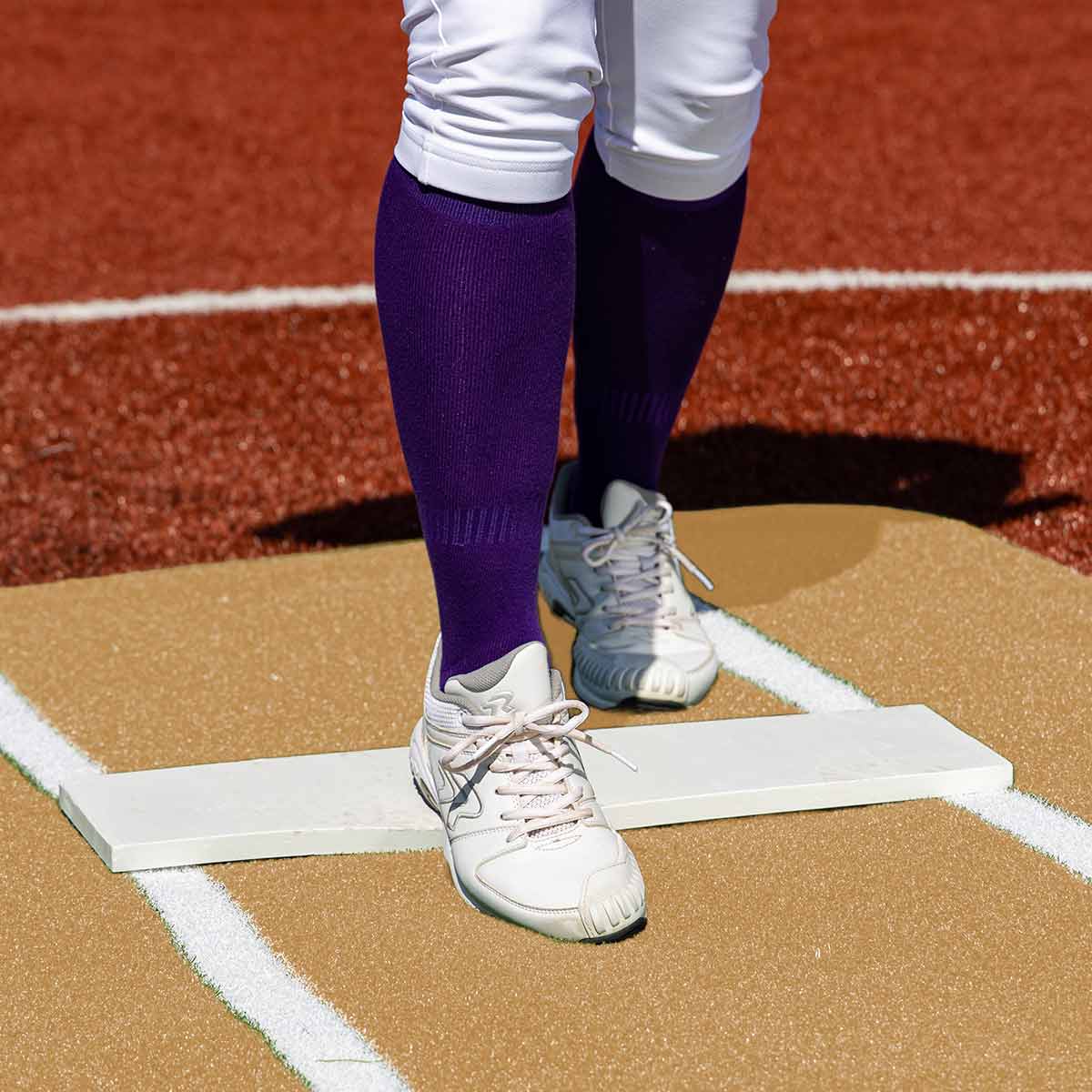 Portolite Pro Spiked Softball Game Mat with Lines - Custom Netting