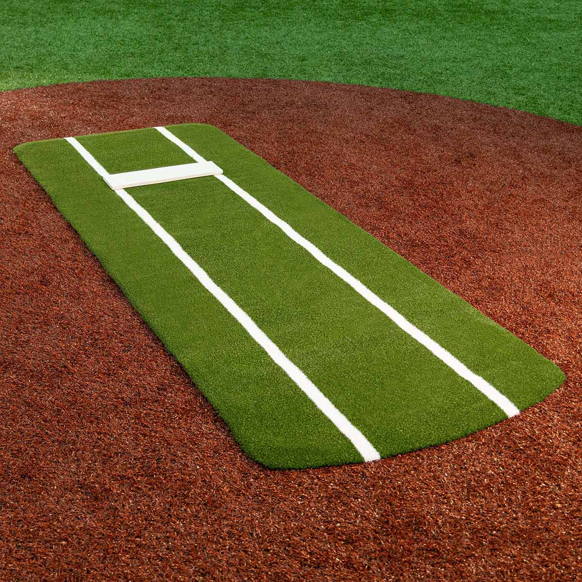 Portolite Pro Spiked Softball Game Mat with Lines - Custom Netting