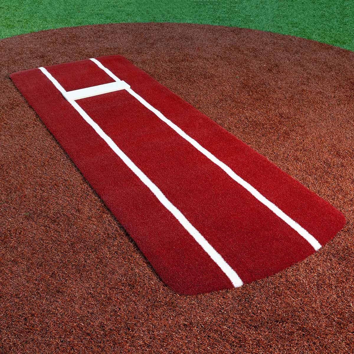 Portolite Pro Spiked Softball Game Mat with Lines - Custom Netting