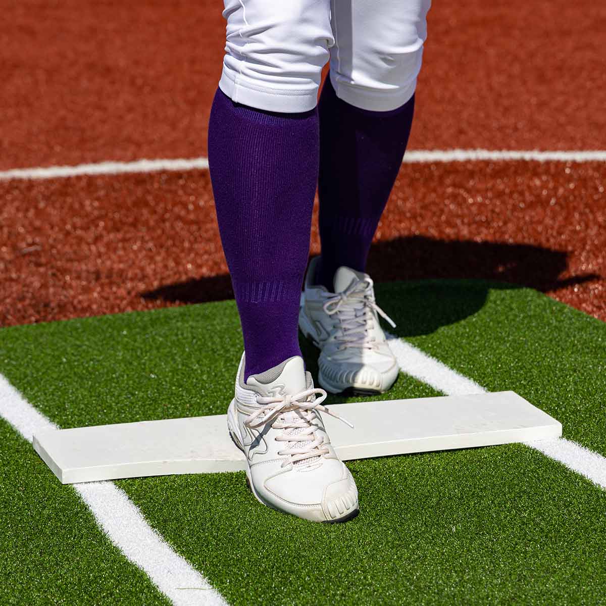 Portolite Pro Spiked Softball Game Mat with Lines - Custom Netting
