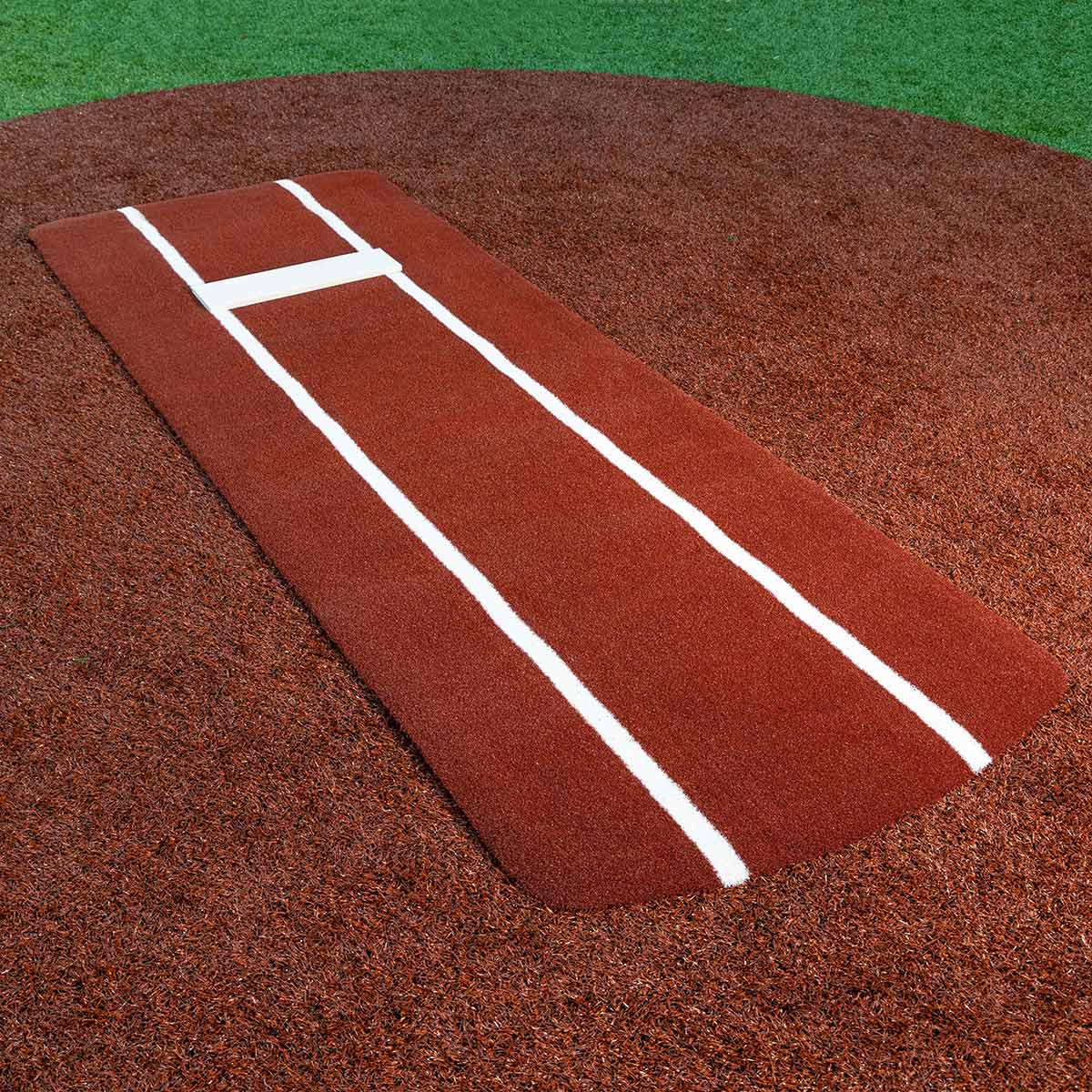 Portolite Pro Spiked Softball Game Mat with Lines - Custom Netting