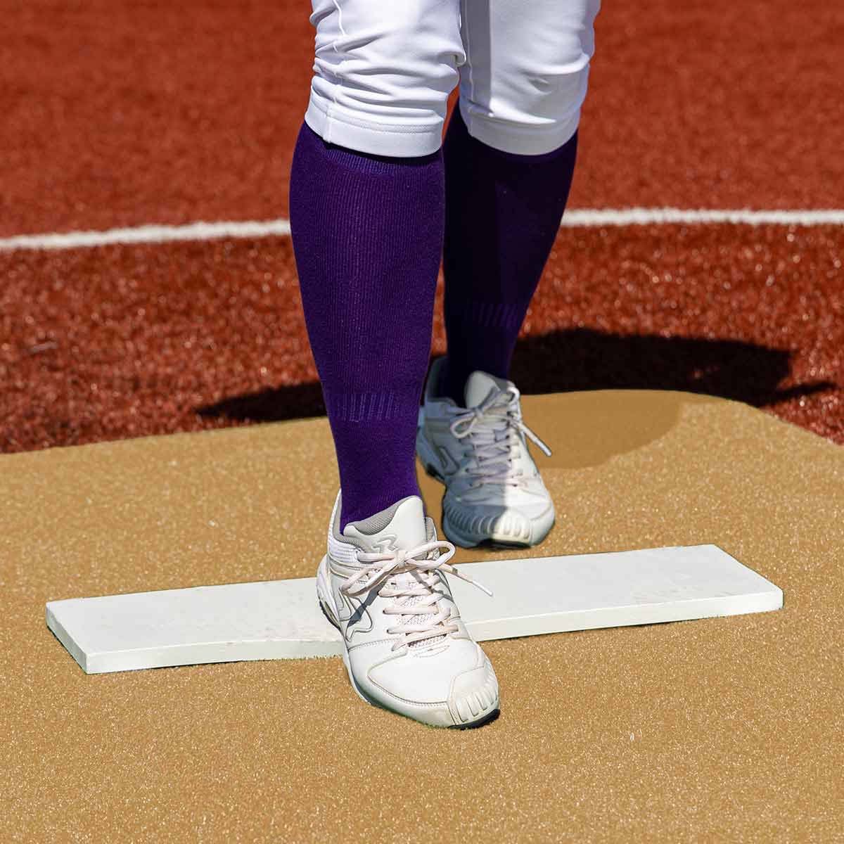 Portolite Pro Spiked Softball Game Mat without Lines - Custom Netting