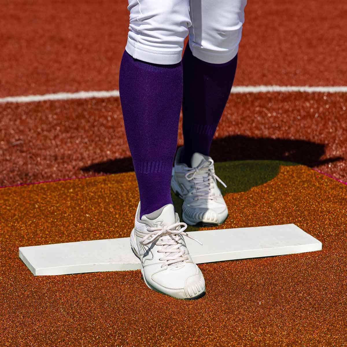 Portolite Pro Spiked Softball Game Mat without Lines - Custom Netting