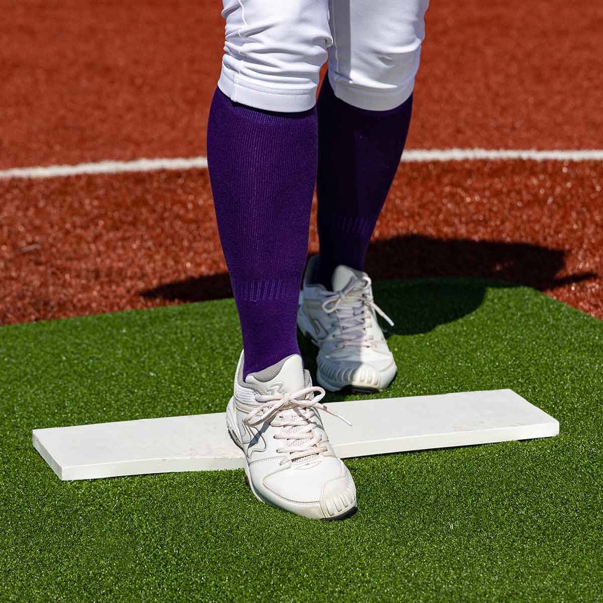 Portolite Pro Spiked Softball Game Mat without Lines - Custom Netting