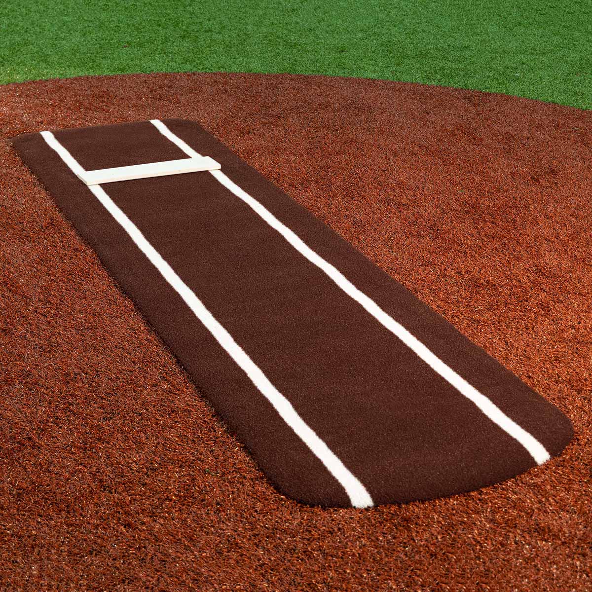 Portolite Signature Softball Practice Mat with Spikes & Lines - Custom Netting