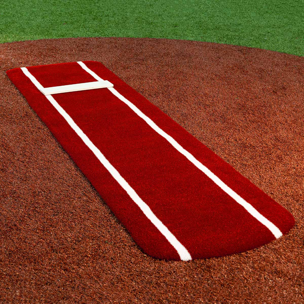 Portolite Signature Softball Practice Mat with Spikes & Lines - Custom Netting