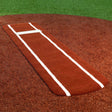Portolite Signature Softball Practice Mat with Spikes & Lines - Custom Netting