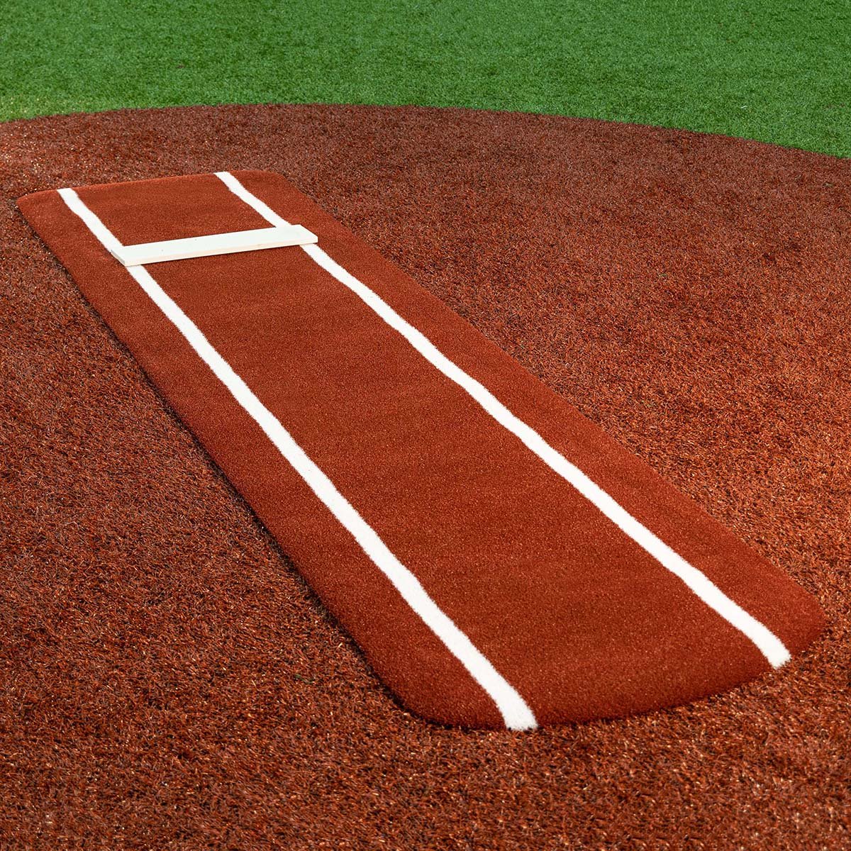 Portolite Signature Softball Practice Mat with Spikes & Lines - Custom Netting
