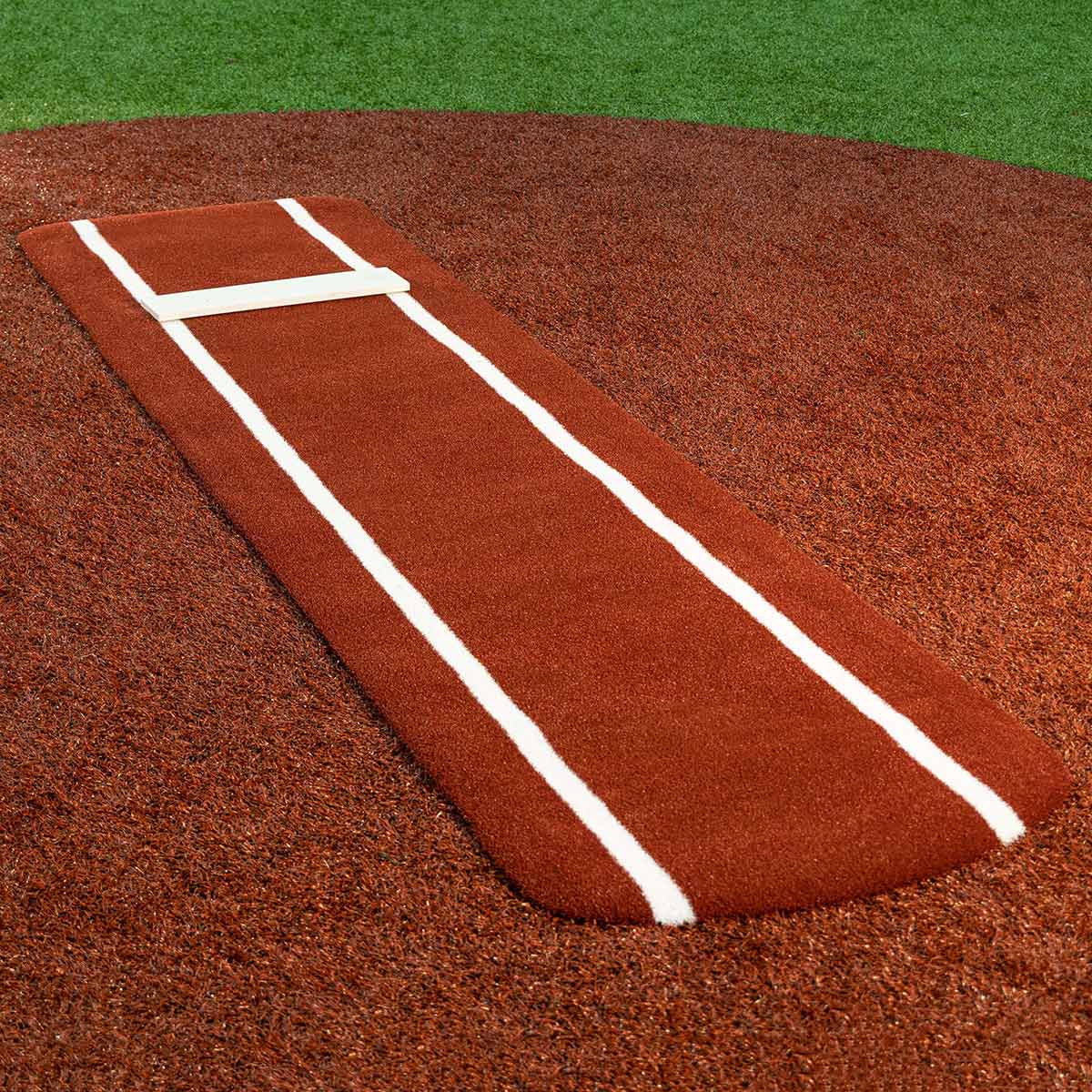 Portolite Ultimate Spiked Softball Practice Mat with Lines - Custom Netting