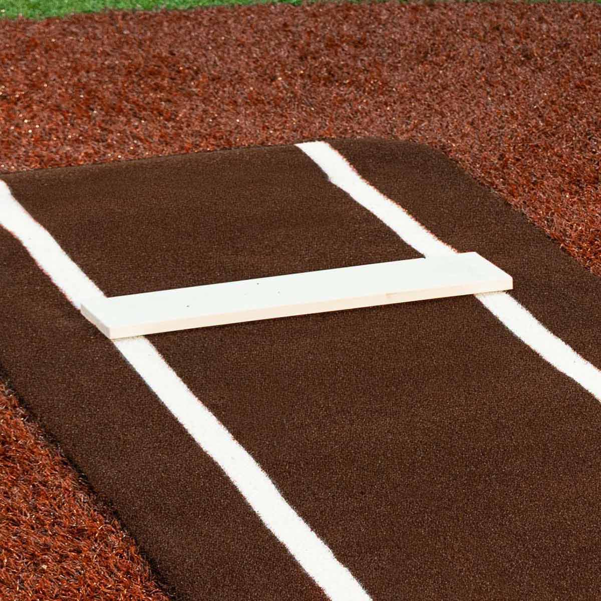 Portolite Ultimate Spiked Softball Practice Mat with Lines - Custom Netting