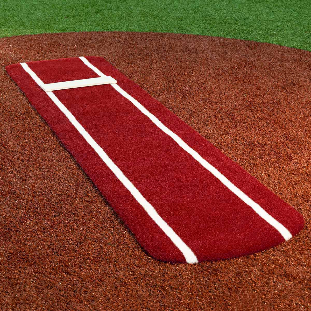 Portolite Ultimate Spiked Softball Practice Mat with Lines - Custom Netting