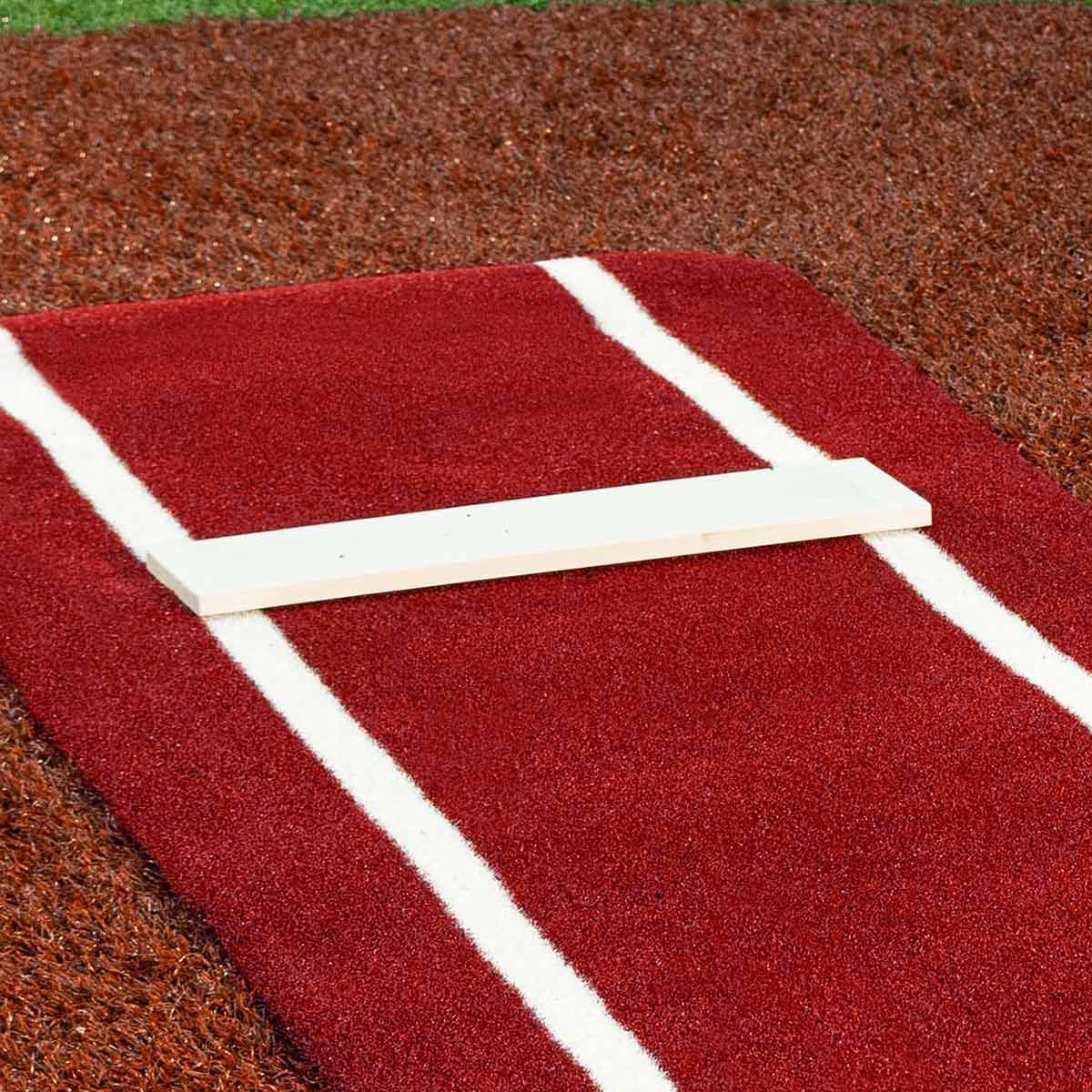 Portolite Ultimate Spiked Softball Practice Mat with Lines - Custom Netting