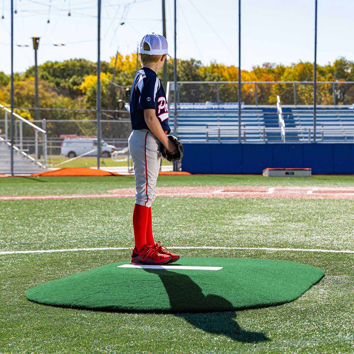 Portolite Youth Baseball 6" One - Piece Game Pitching Mound (Ages 8 - 13) - Custom Netting