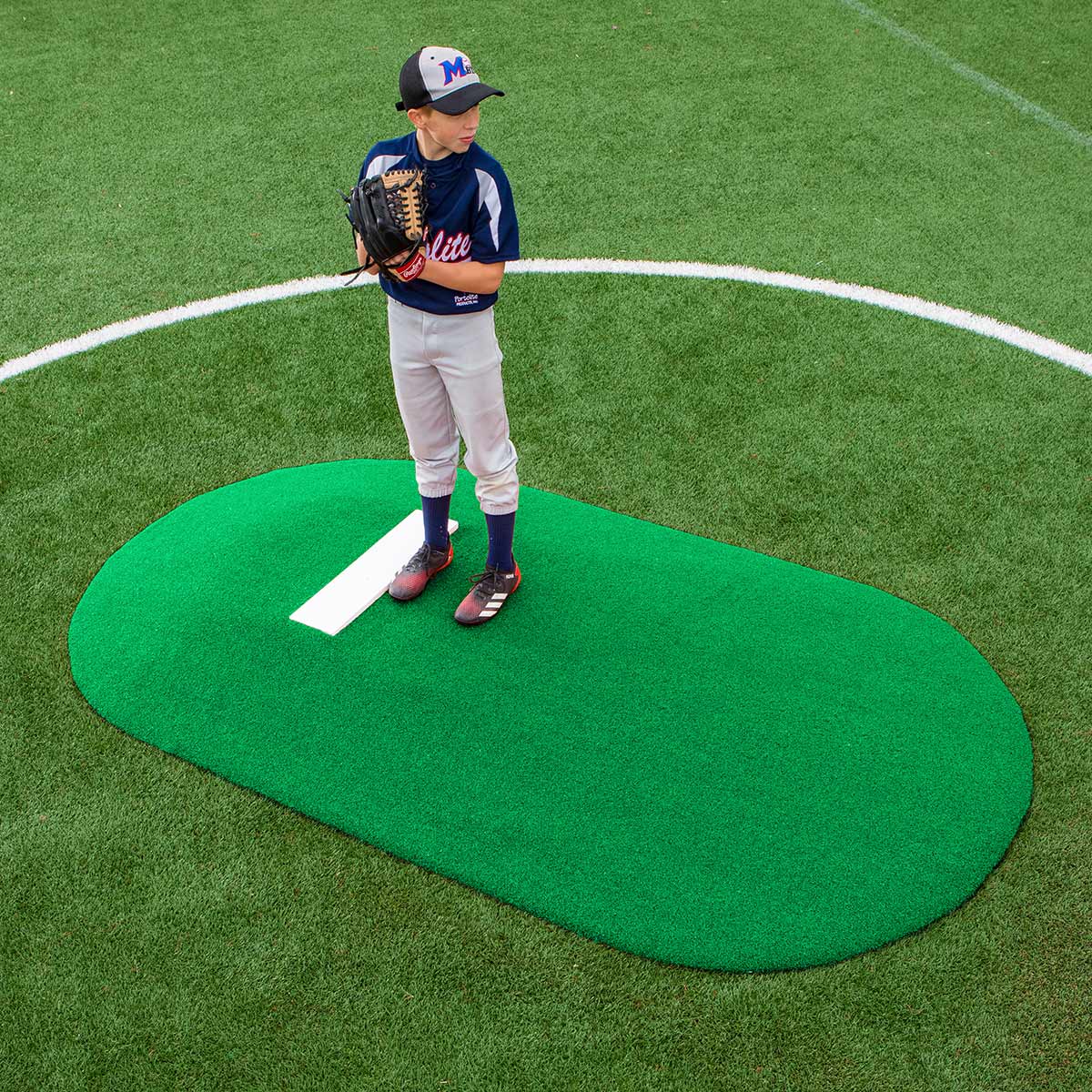 Portolite Youth Baseball 6" One - Piece Game Pitching Mound (Ages 8 - 13) - Custom Netting
