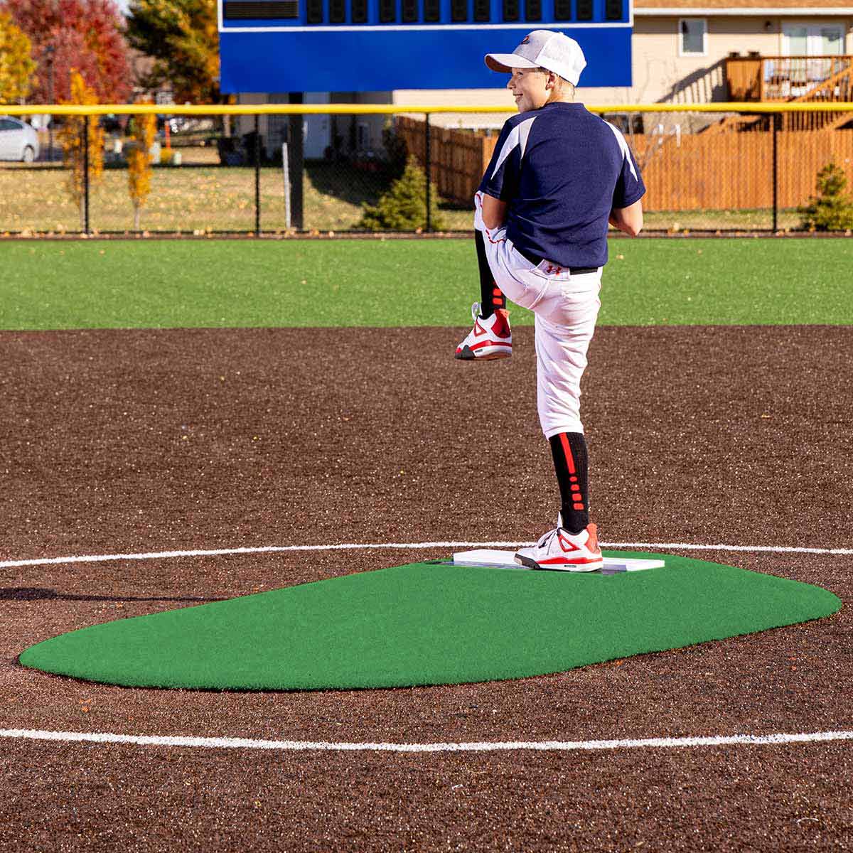 Portolite Youth Baseball 6" One - Piece Game Pitching Mound (Ages 8 - 13) - Custom Netting
