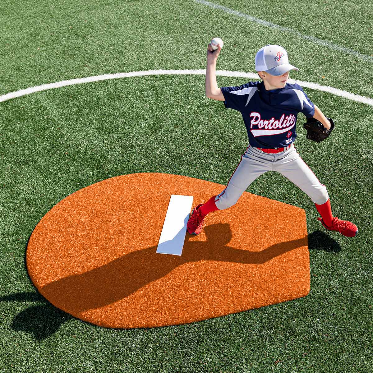 Portolite Youth Baseball 6" Stride Off Game Mound (Ages 13 & Under) - Custom Netting