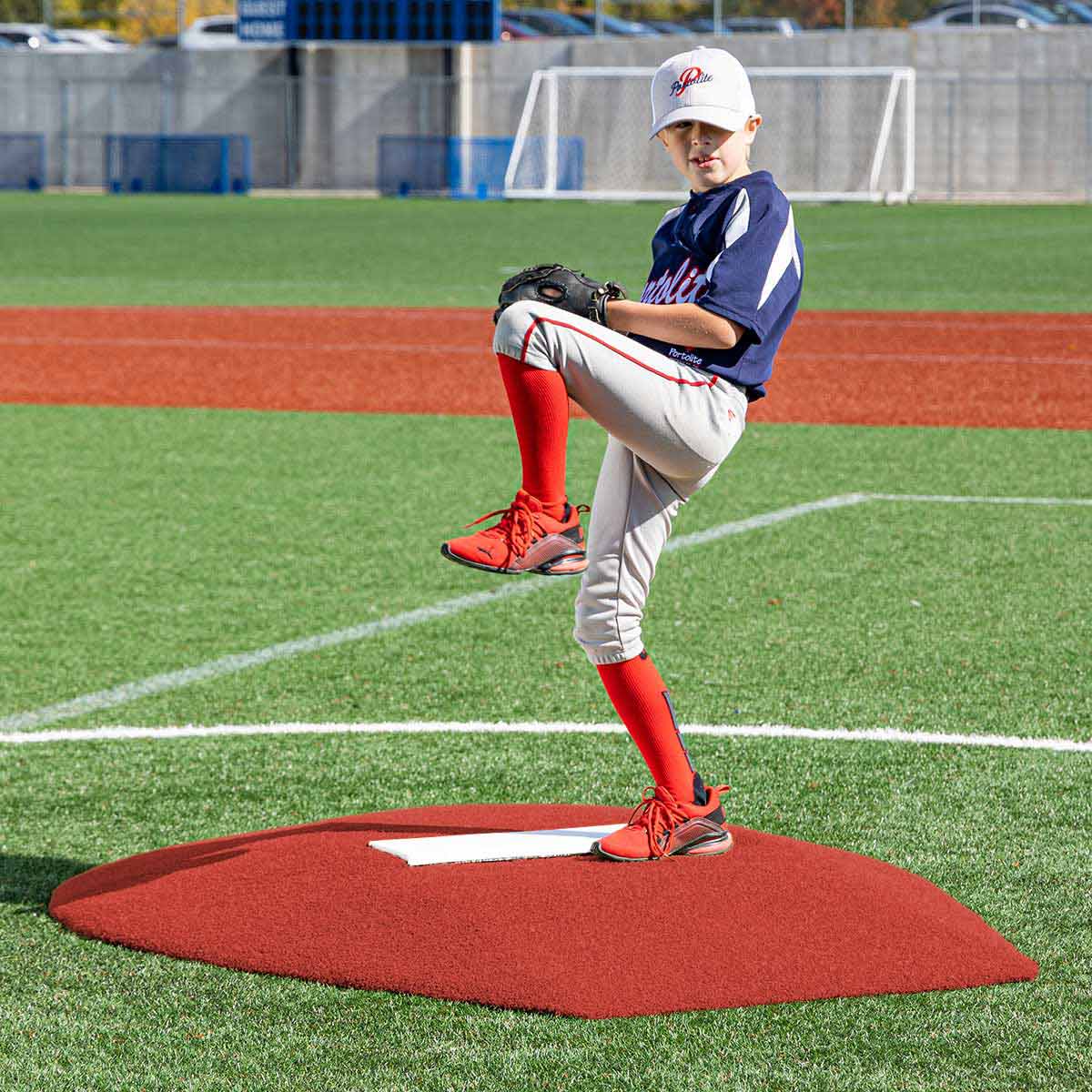 Portolite Youth Baseball 6" Stride Off Game Mound (Ages 13 & Under) - Custom Netting