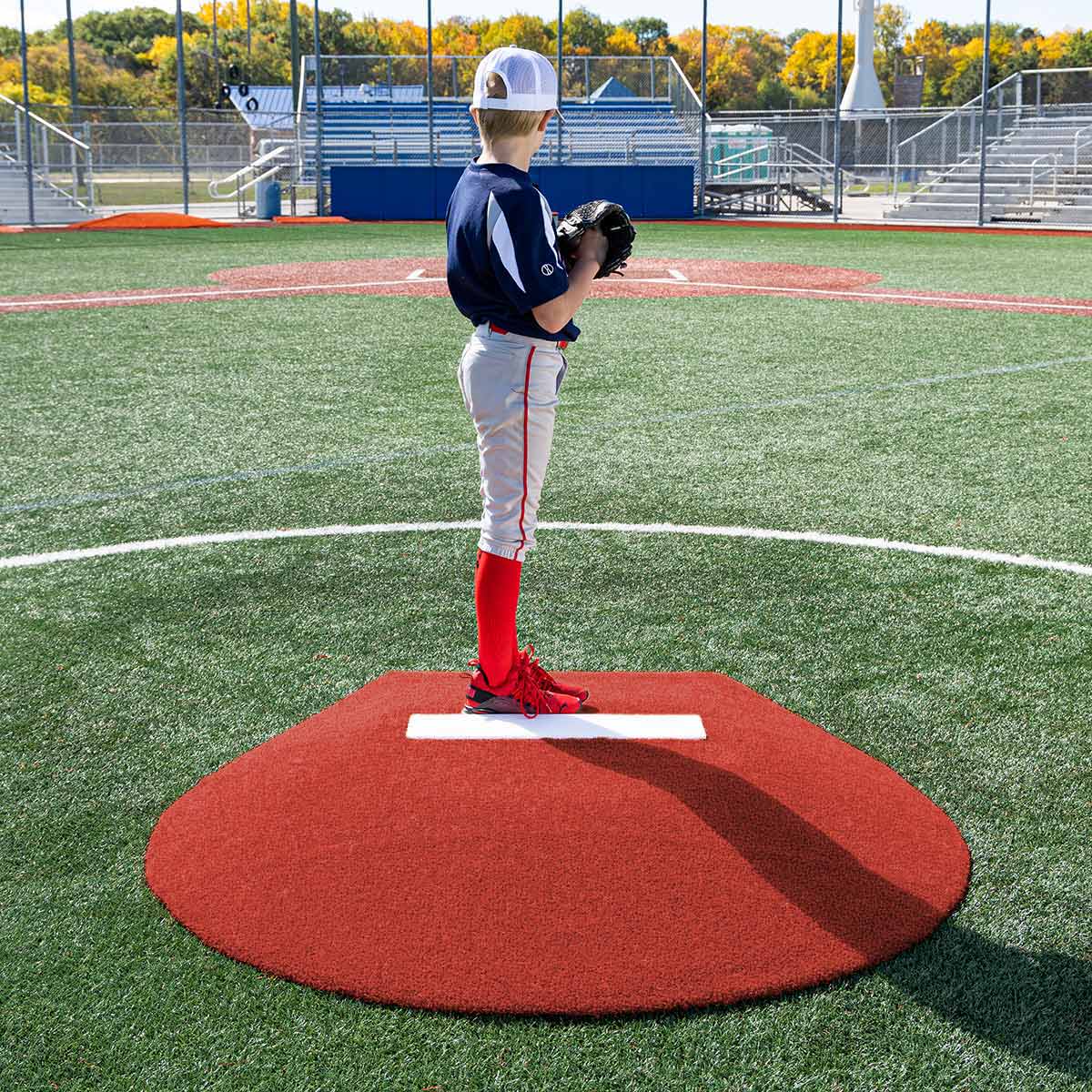 Portolite Youth Baseball 6" Stride Off Game Mound (Ages 13 & Under) - Custom Netting