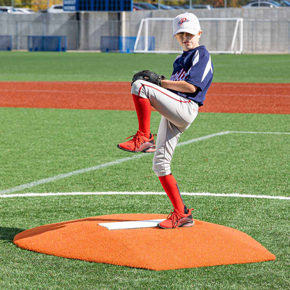 Portolite Youth Baseball 6" Stride Off Game Mound (Ages 13 & Under) - Custom Netting