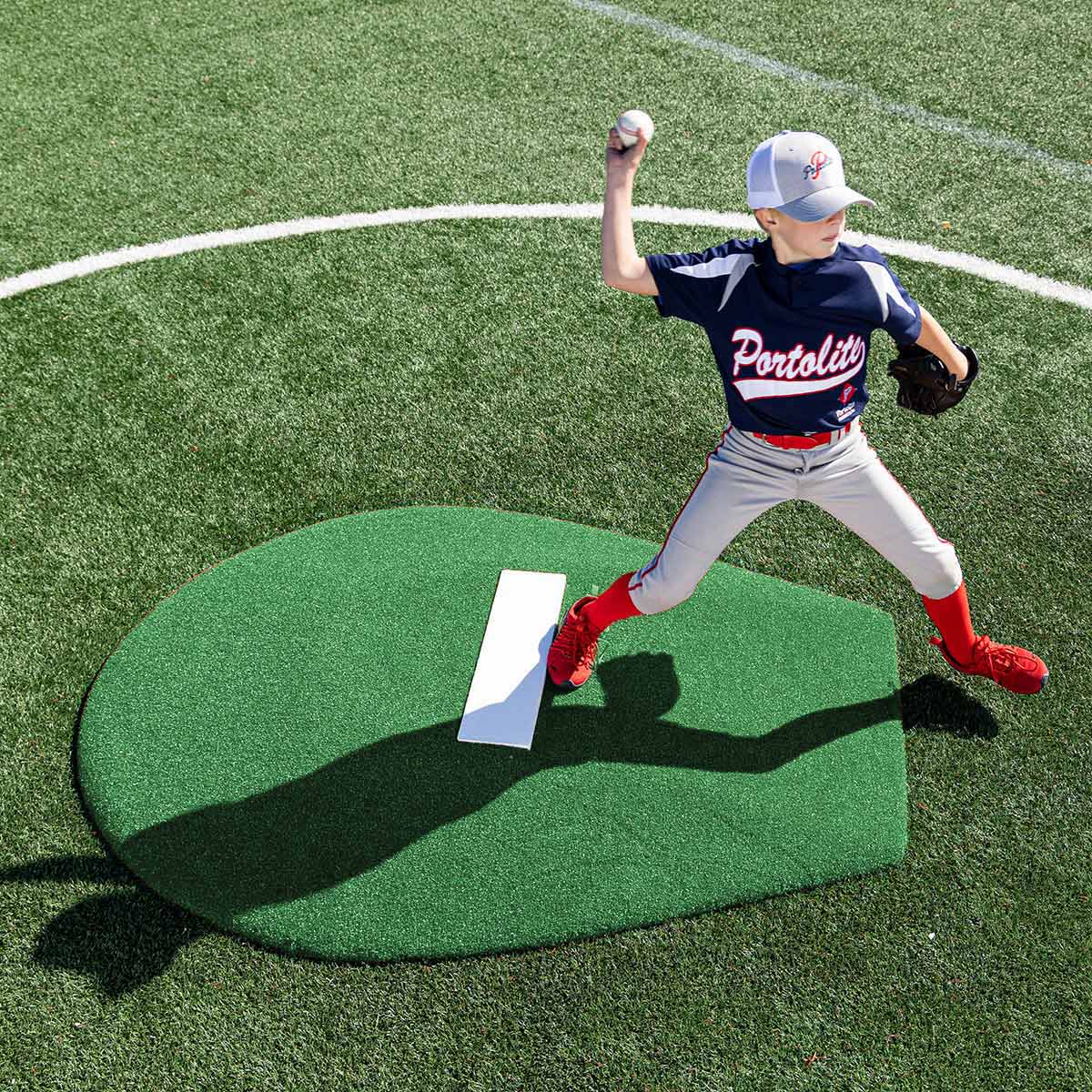Portolite Youth Baseball 6" Stride Off Game Mound (Ages 13 & Under) - Custom Netting